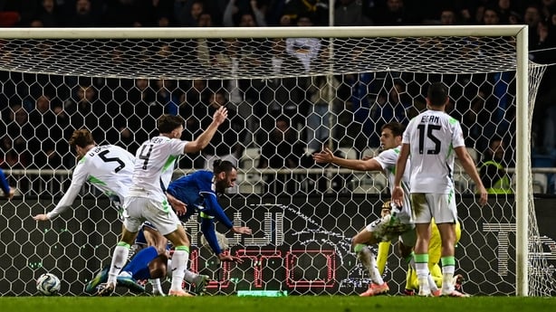 Kosovo , Kosovo - 24 September 2026; Vedat Muriqi of Kosovo turns to celebrate after scoring his side's first goal during the UEFA Nations League B match between Kosovo and Republic of Ireland at Fadil Vokrri Stadium in Pristina, Kosovo. (Photo By Ben McShane/Sportsfile via Getty Images)