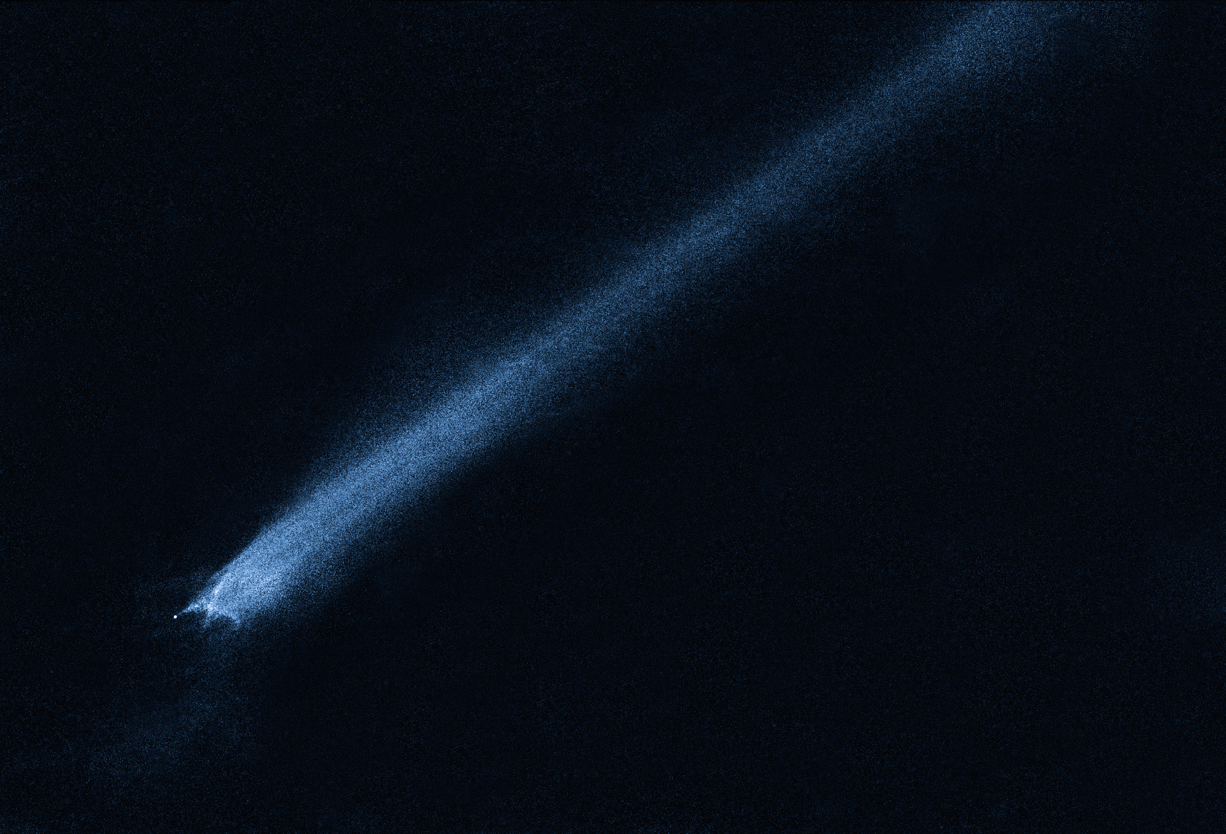 The comet-like asteroid P/2010 A2. Credit: NASA, ESA and D. Jewitt (UCLA)