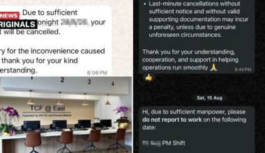 S'pore medical centre cancels locum nurses' shifts last minute, after backlash over requiring advance notice for MC
