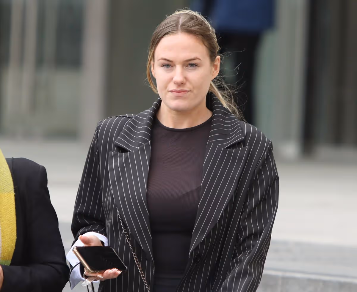 Gemma Greene pictured at court