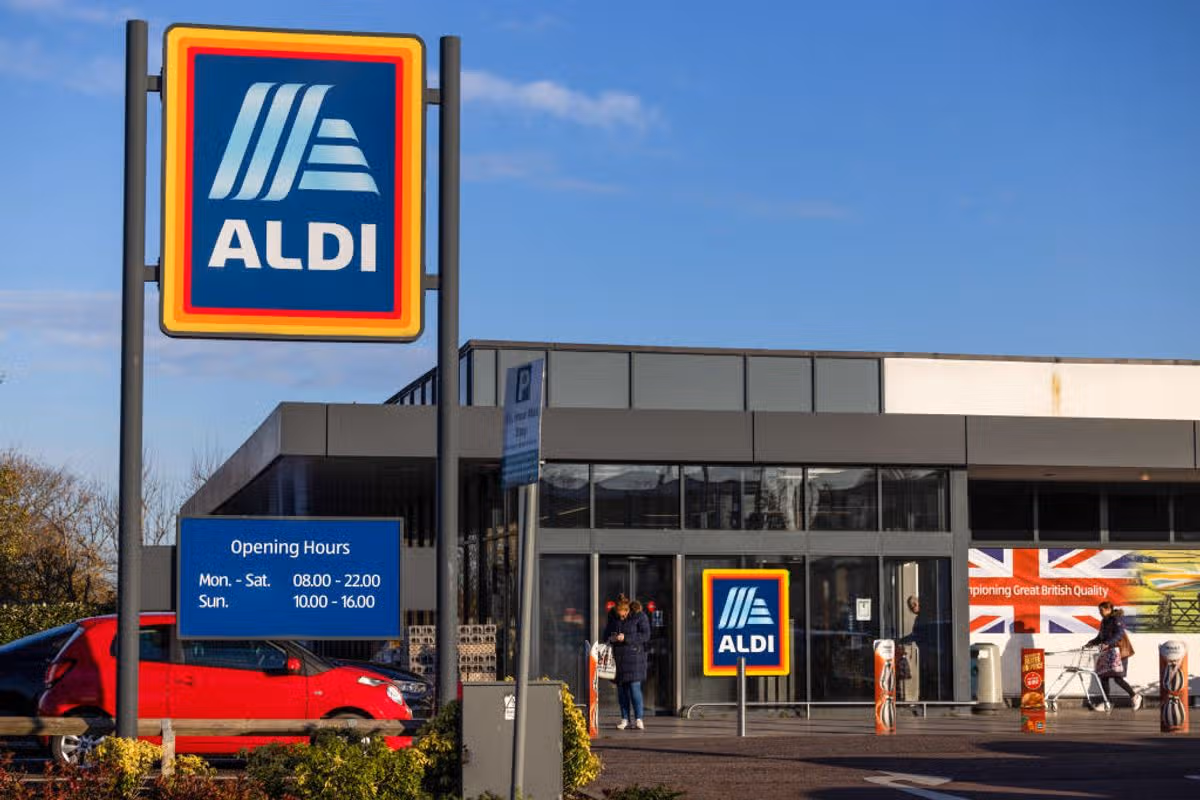 An Aldi Stores Ltd. supermarket in Benfleet, UK