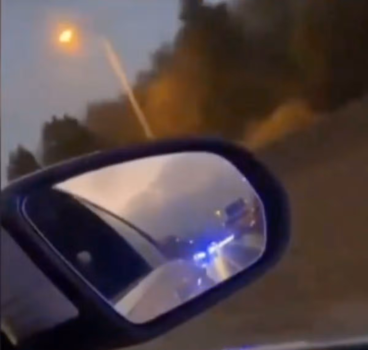 Screengrab from footage filmed as Gemma Greene was being chased by gardai along the M50