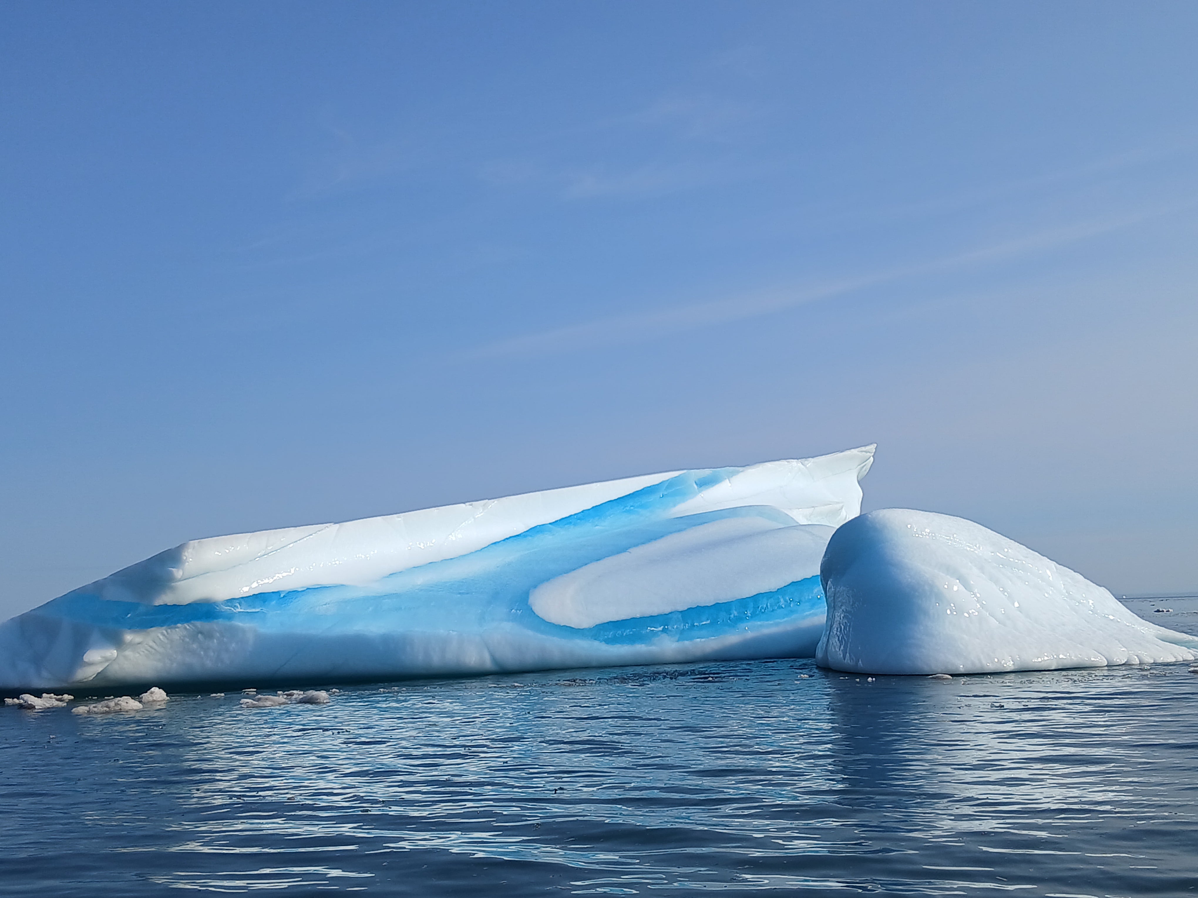 Jake spotted icebergs and glaciers on the voyage