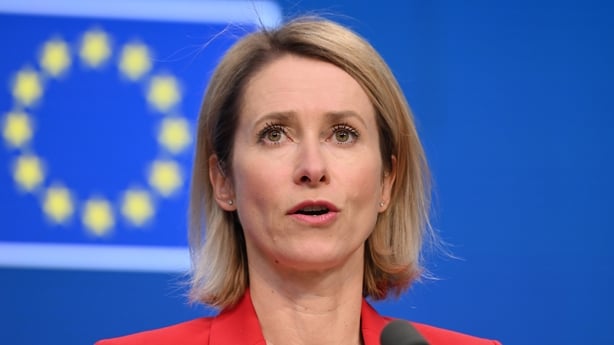 BRUSSELS, BELGIUM - MAY 11: European Union High Representative for Foreign Affairs and Security Policy Kaja Kallas speaks during a press conference held as part of the EU Foreign Affairs Council meeting in Brussels, Belgium, on May 11, 2026. (Photo by Dursun Aydemir/Anadolu via Getty Images)
