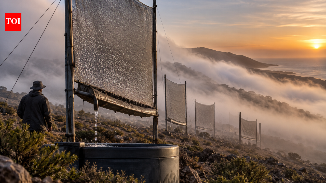 This Chilean community catches fog in giant nets and turns coastal mist into water; the unusual idea now harvests up to 650,000 litres a year in a drought-hit region | World News