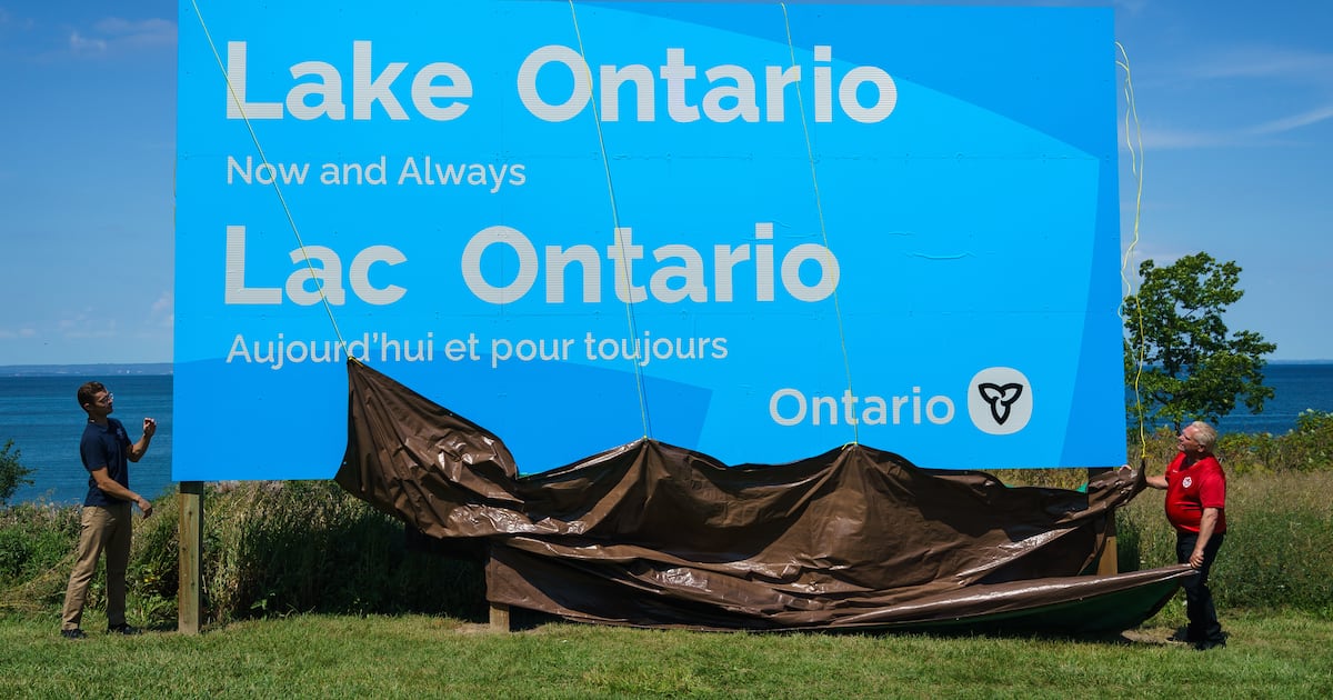 Canada erects giant ‘Lake Ontario’ sign as spat with Trump over name escalates – The Irish Times