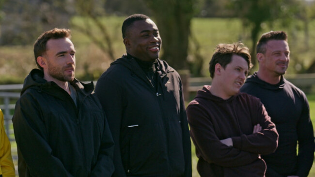 Ep4 S2 The Traitors Ireland From LtoR Ian, Sam, Seán C and Pete