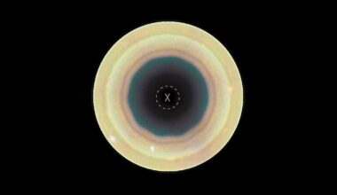 APOD: 2026 September 8 - Hubble: Decagon Around Saturn's South Pole