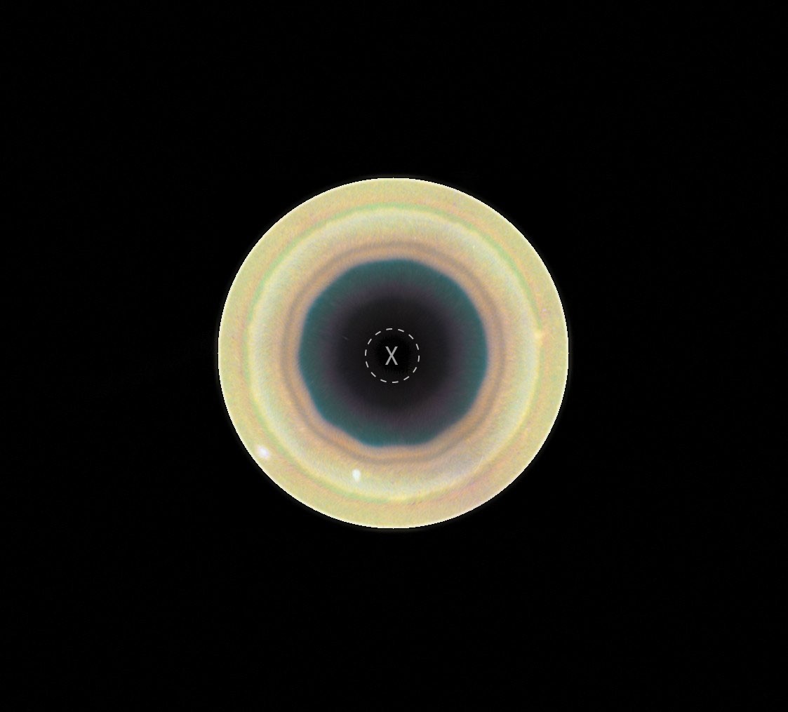 APOD: 2026 September 8 - Hubble: Decagon Around Saturn's South Pole