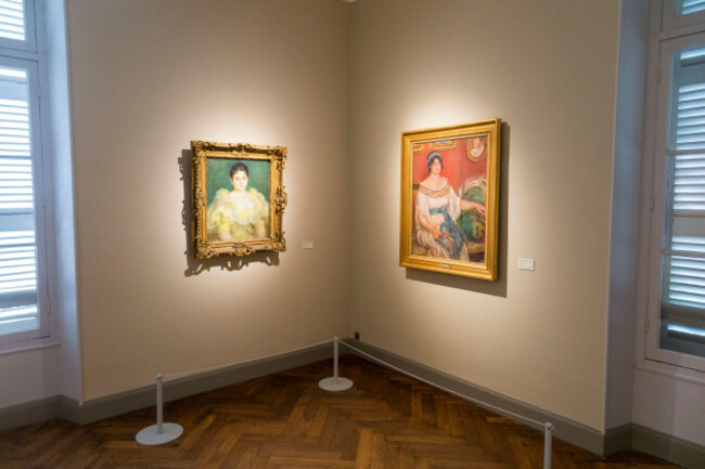 l-portrait-de-madame-pichon-r-portrait-de-madame-colonna-romano-both-paintings-by-pierre-auguste-renoir-on-display-at-his-former-home-at-cagnes-sur-mer-france-135
