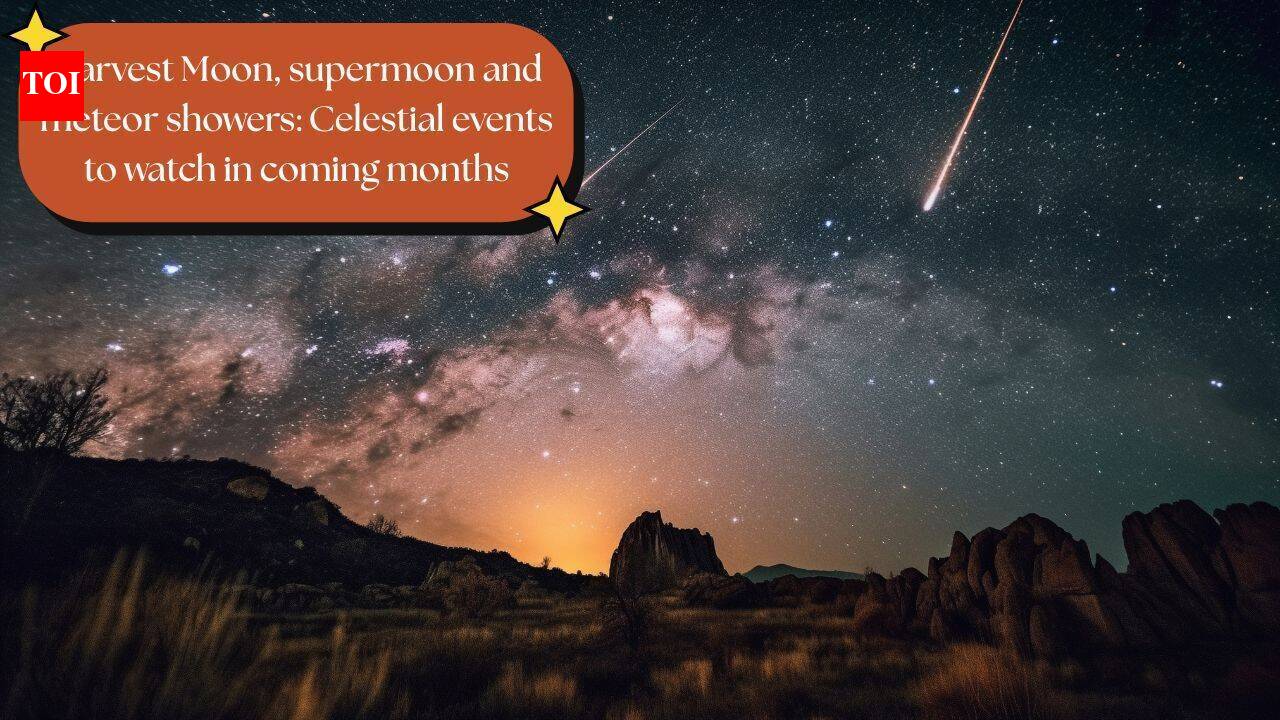 Harvest Moon, supermoon and meteor showers: Celestial events to watch in coming months