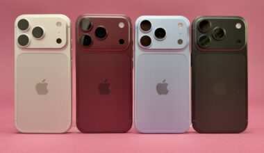 Four iPhone 18 Pro max models