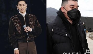 Former BIGBANG members T.O.P, left, and Seungri / Xportsnews