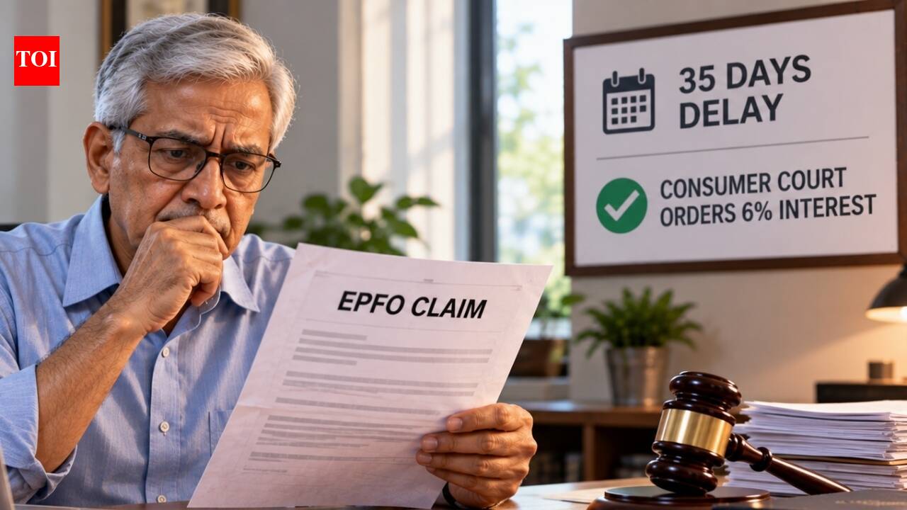 EPFO delayed a retiree’s Rs 14.06 lakh PF claim by 35 days, citing a missing document; consumer court rejects defence and orders 6% interest