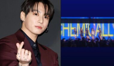 Jung Kook, left, and RESCENE / Xportsnews