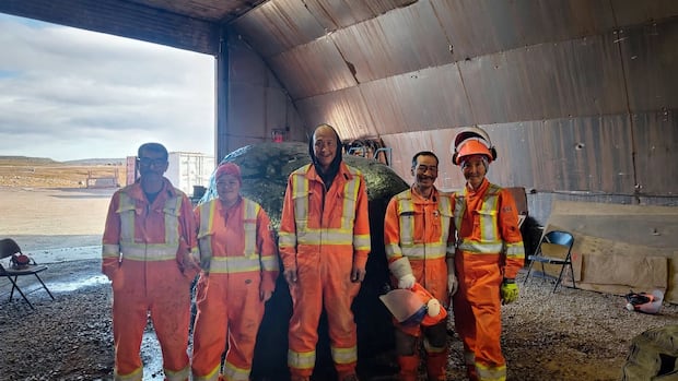 Art from a giant rock: Igloolik carvers create boulder sculpture for Mary River Mine