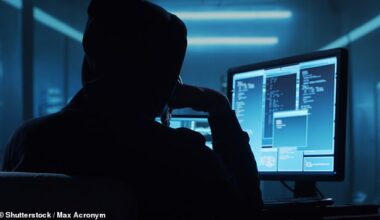 Cyber criminals are just three months away from being able to use AI to steal at will from bank accounts, Government security experts fear (stock image)