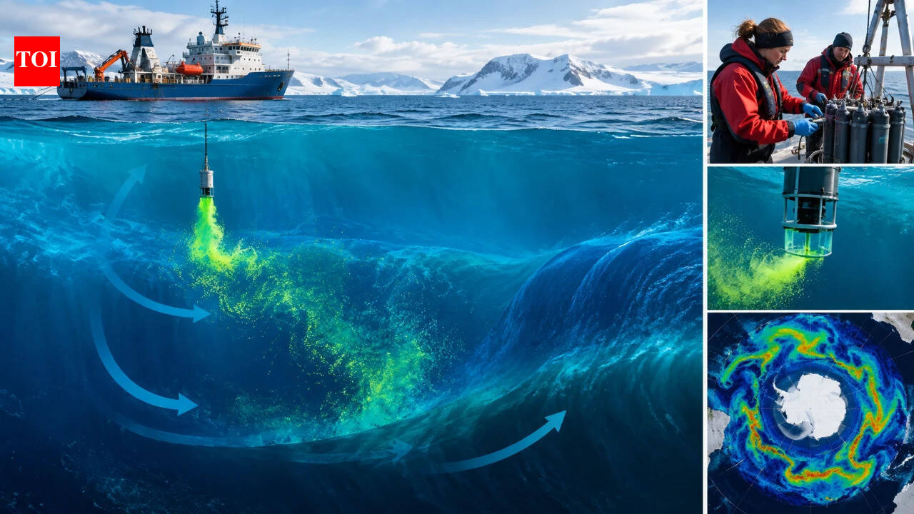 Scientists released a trace gas into the Southern Ocean; years of measurements revealed how slowly deep water mixes across the ocean﻿ |