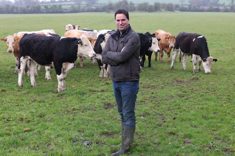 Martin Heydon on his farm in Blackrath, Kilcullen, Co Kildare. Photograph: Damien Eagers