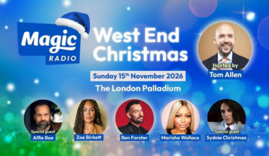 Alfie Boe joins Magic’s West End Christmas