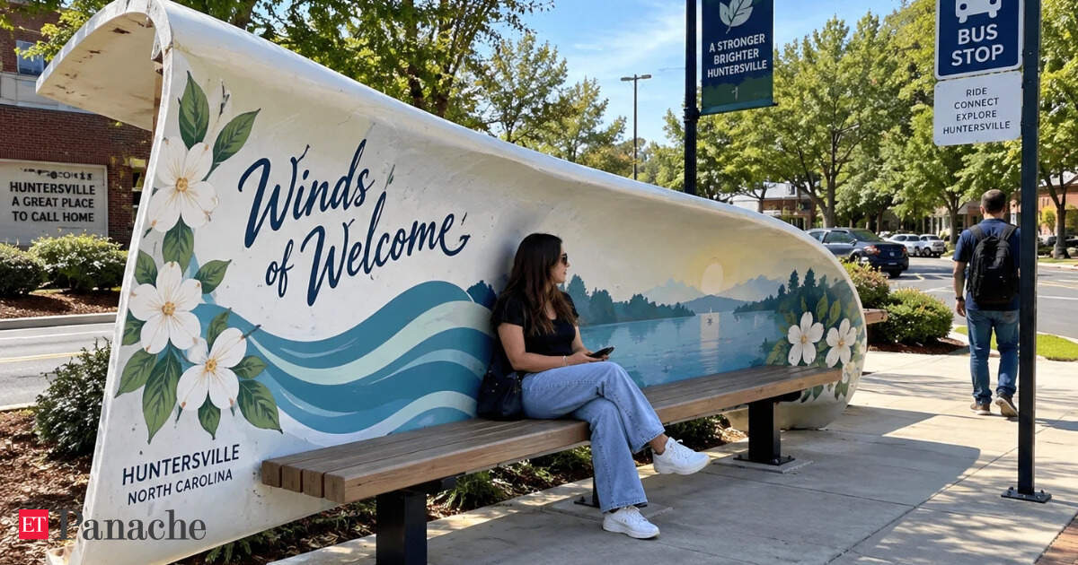 In North Carolina, a retired wind turbine blade now serves as public bench at bus stops. This 2,500-pound bench has an unusual past