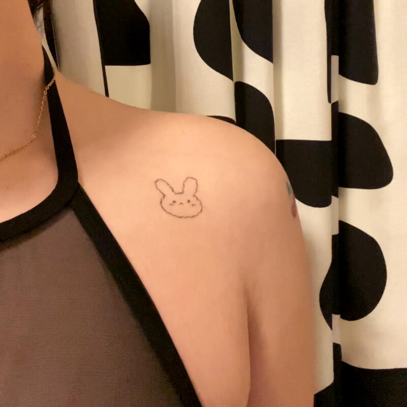 L.A.'s Michelle Bunny has five rabbit tattoos with plans for more.