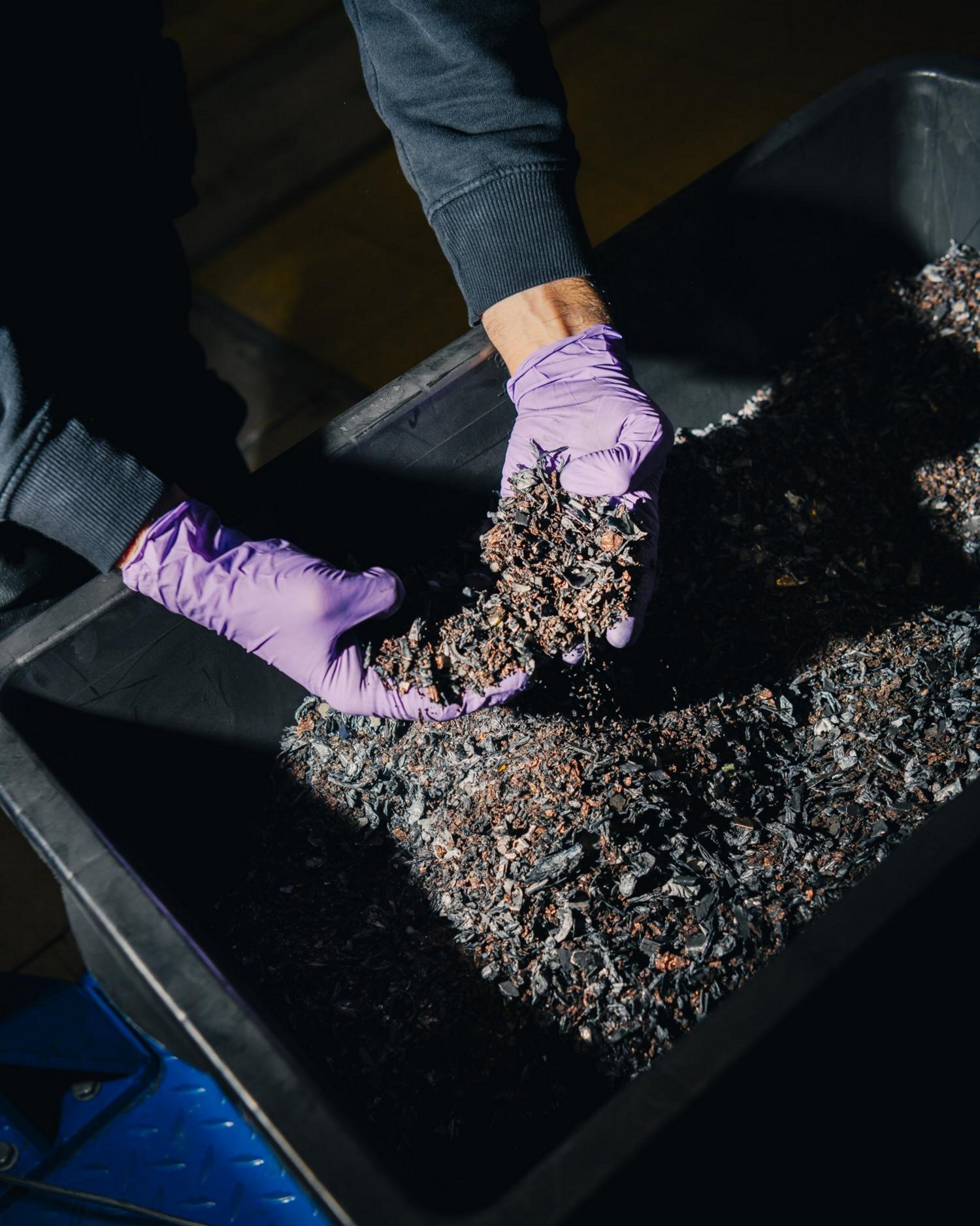 Shredded battery material, 2026, Jann Höfer / cylib