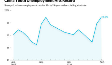 China’s Youth Unemployment Hits Record High