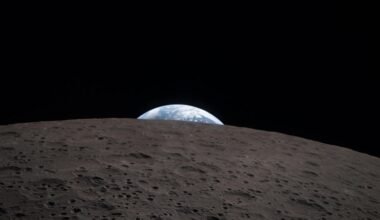 NASA Artemis II Earthset Earth Moon