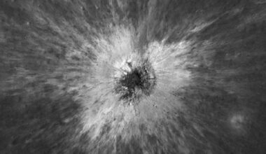 This close-up view of McGetchin crater was taken on December 5, 2025, by the Narrow-Angle Camera (NAC) onboard NASA’s Lunar Reconnaissance Orbiter (LRO). Image credit: NASA Goddard / Intuitive Machines.