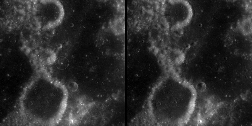 NASA scientist discovers moon’s largest newly formed crater after asteroid impact
