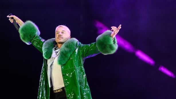 Macklemore, performs at the Goldencoast Rap Festival in Corcelles-les-Monts, near Dijon, France, on 30 August, 2026. (Photo by ARNAUD FINISTRE/AFP)