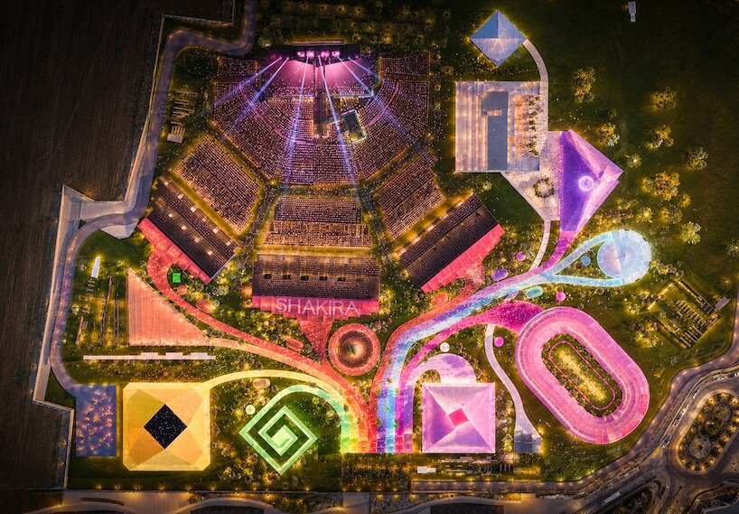 shakira builds her own town in madrid with BIG-designed park