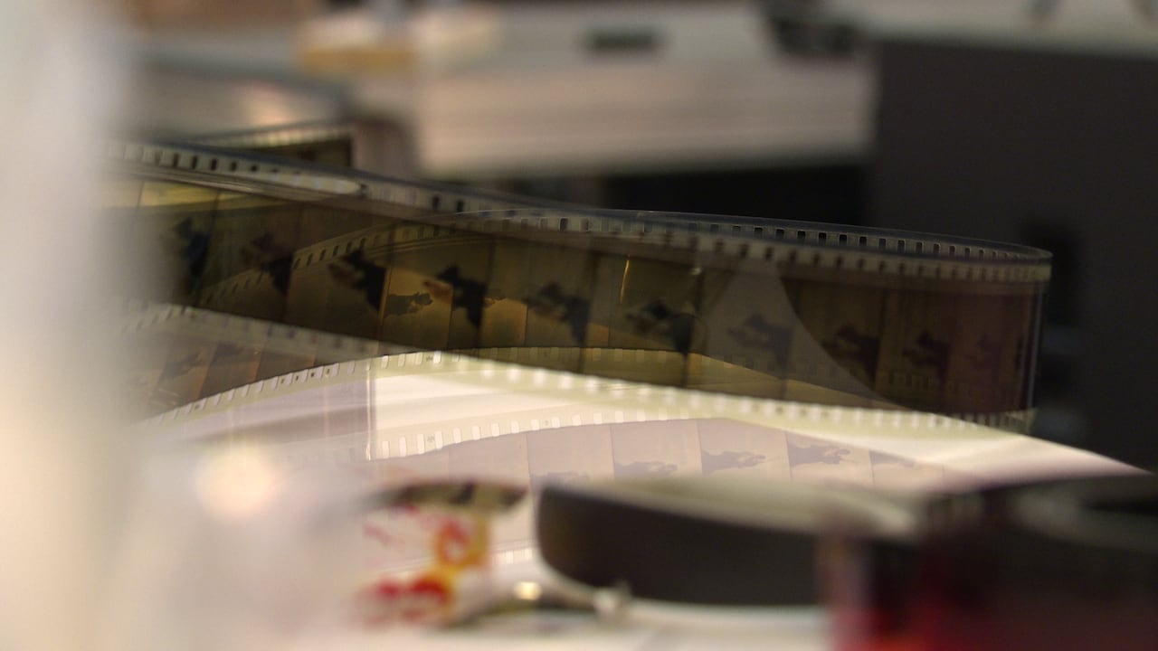 A film roll during the Dawson Film Lab 2026