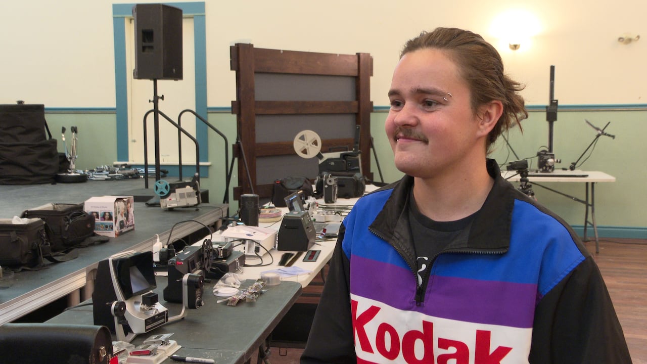 Arcane Perry during the Dawson Film Lab 2026 at the Klondike Institute of Art and Culture (KIAC)