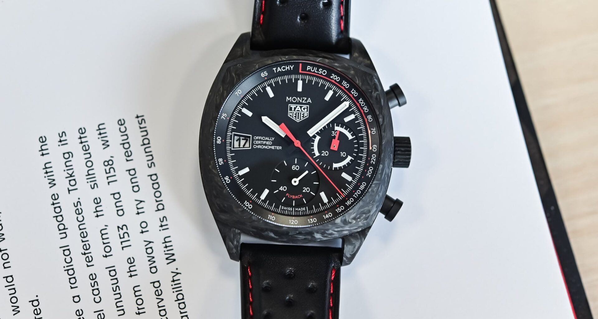 First Look: The New TAG Heuer Monza Flyback Chronograph Carbon (Incl. Video)