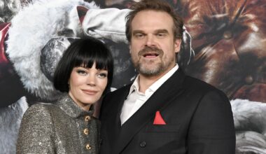 Lily Allen and David Harbour