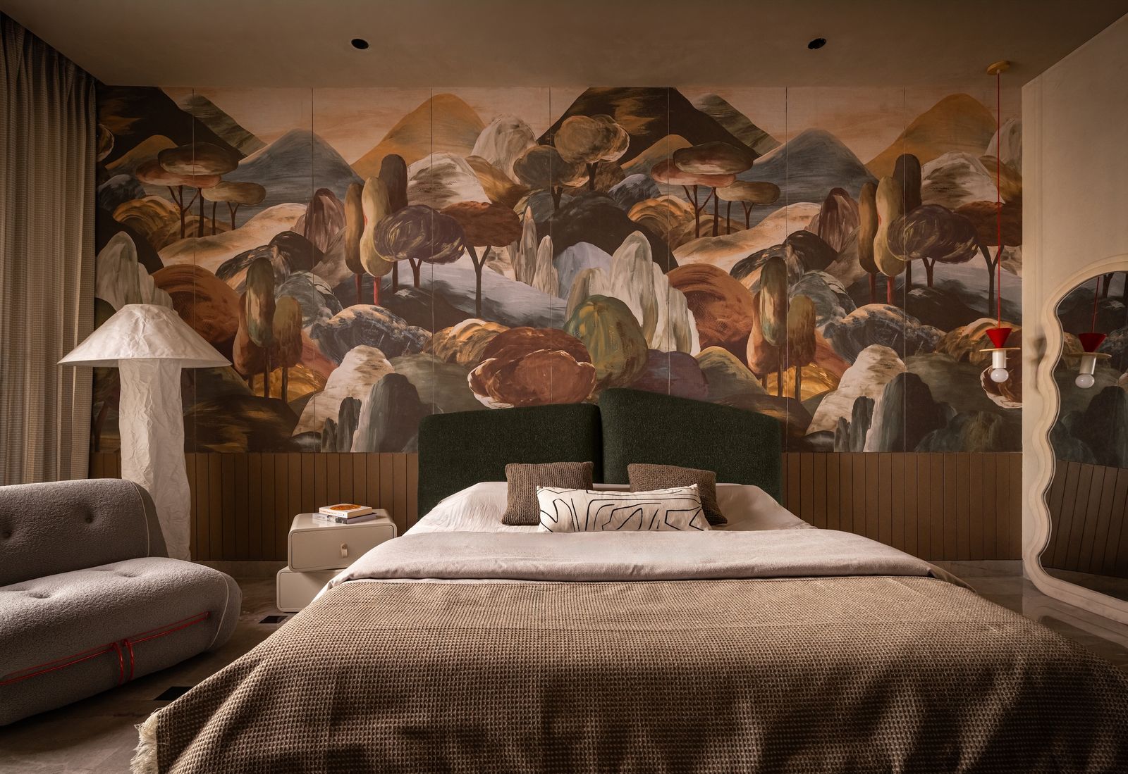 Image may contain Art Painting Bed Furniture Bread Food Indoors Interior Design Adult and Person