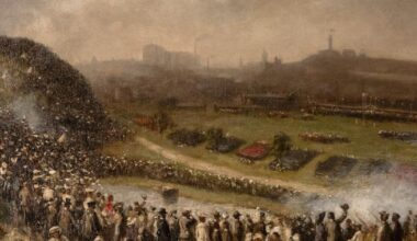 Painting of 1905 Edinburgh military parade found in house clearance