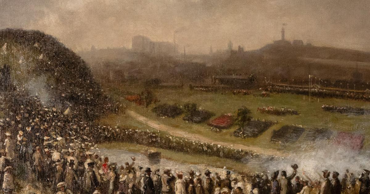 Painting of 1905 Edinburgh military parade found in house clearance
