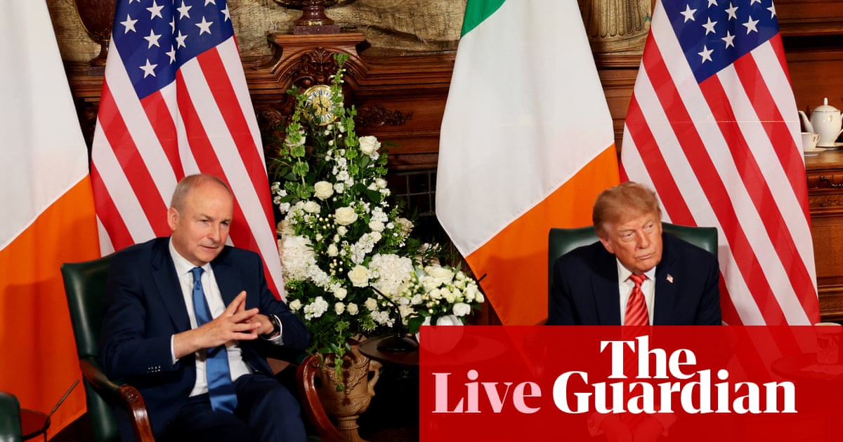 Trump says he would ‘love’ to see unified Ireland and ‘it may as well happen now’ as he visits Dublin – live | Ireland