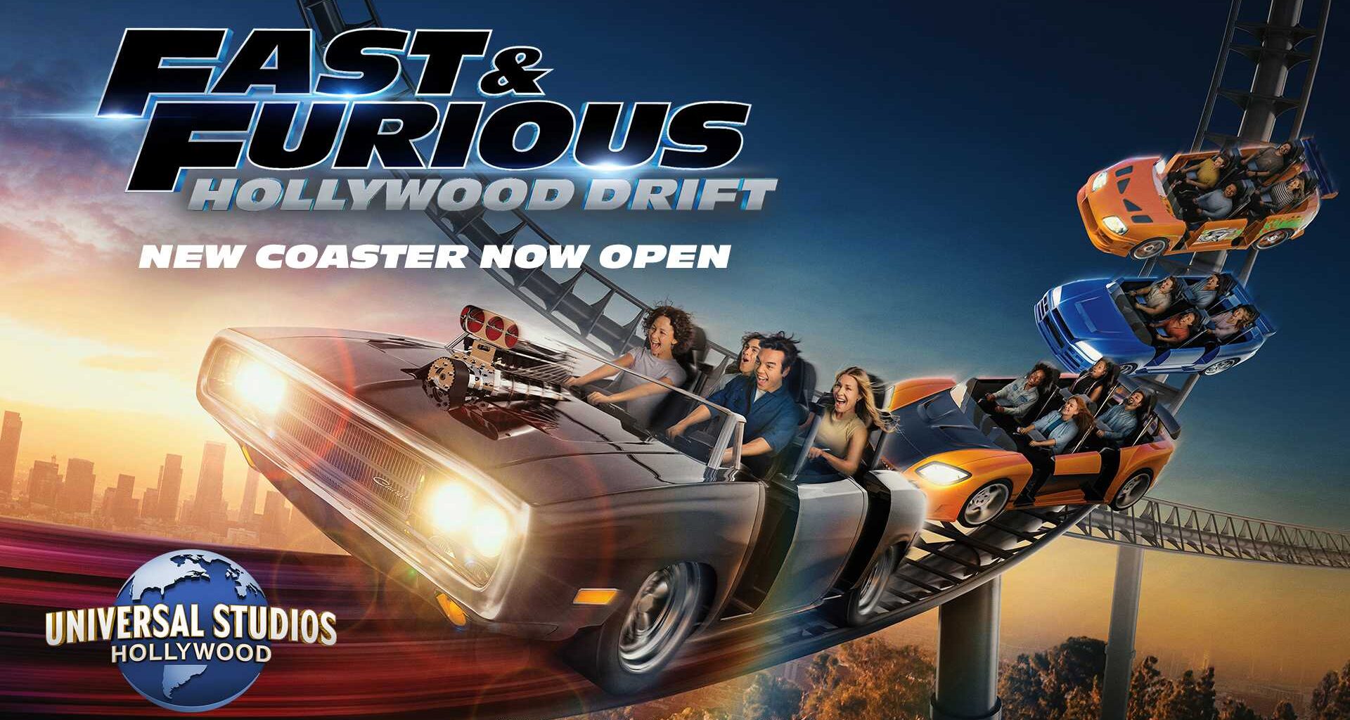 “Fast & Furious: Hollywood Drift” is NOW OPEN at Universal Studios Hollywood!