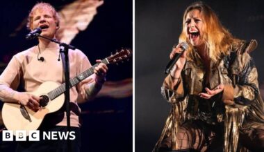 Charlotte Church criticises Ed Sheeran after Macklemore drop - BBC