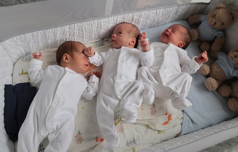 Kai, Theo and Bella at home in Co Wicklow. Photograph: Bryan O’Brien/The Irish Times