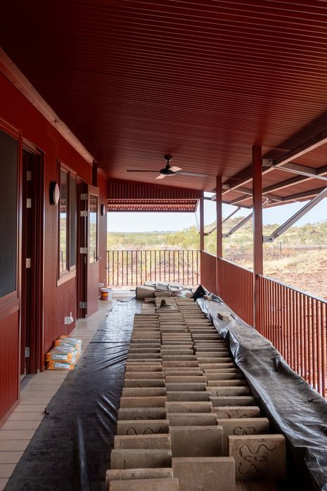 A wide verandah enables outdoor living and supports cultural avoidance practices.