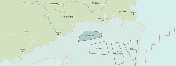 South Coast Designated Maritime Area Plan (DMAP) for Offshore Renewable Energy, including Tonn Nua.