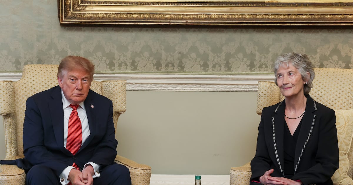 Was Catherine Connolly ‘trolling’ Donald Trump by giving him an obscure medieval text at the Áras? – The Irish Times
