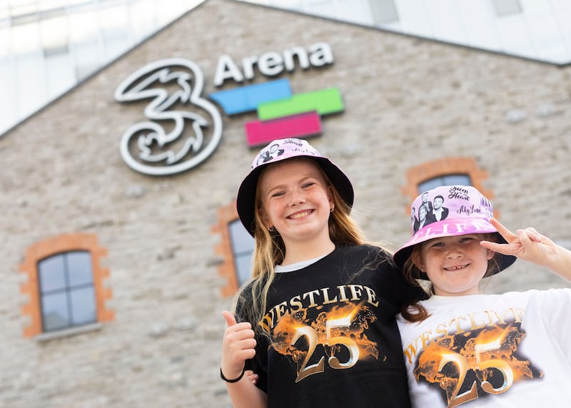 Eleven-year-old Ellen O’Connor and eight-year-old Kiera Flynn from Co Kerry. Photograph Sam Boal/Collins  