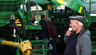 Blue nasal strips and an entire tent dedicated to 2 Johnnies merch dominate Ploughing – The Irish Times