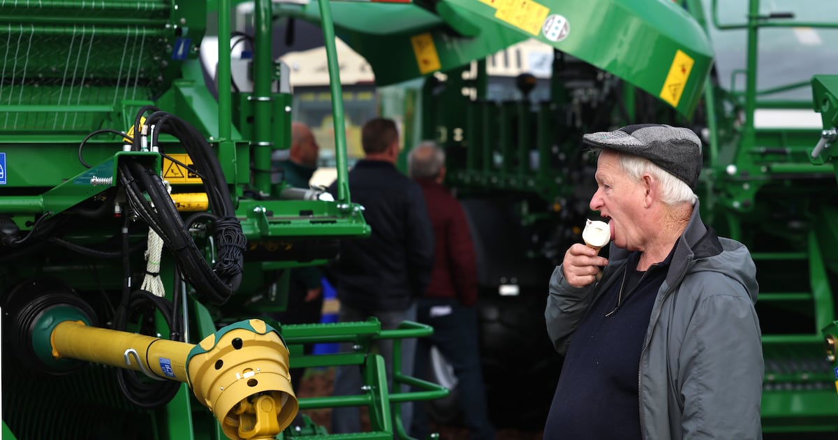 Blue nasal strips and an entire tent dedicated to 2 Johnnies merch dominate Ploughing – The Irish Times